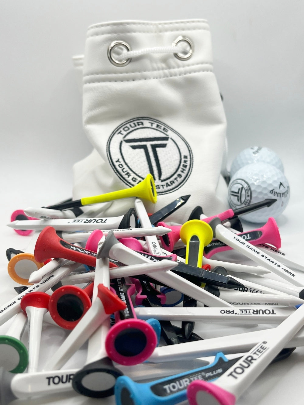 White LuxeVault Tour Tee Collection Pack